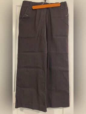 Ann Taylor Brown Subtle Herringbone Trousers